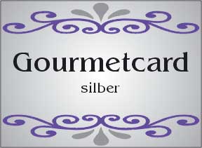 Silberne Gourmetcard